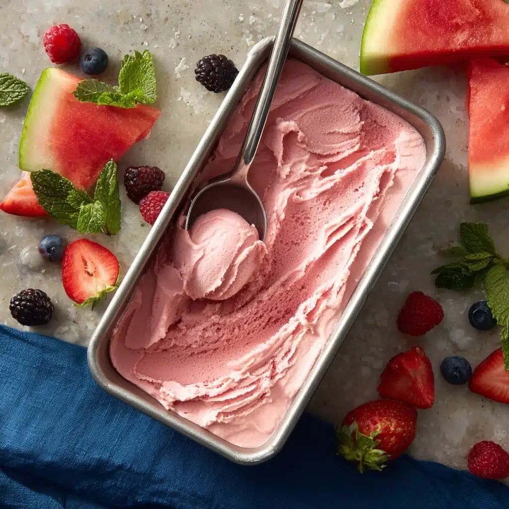 Watermelon Mint Sorbet Recipe - Recipe Image