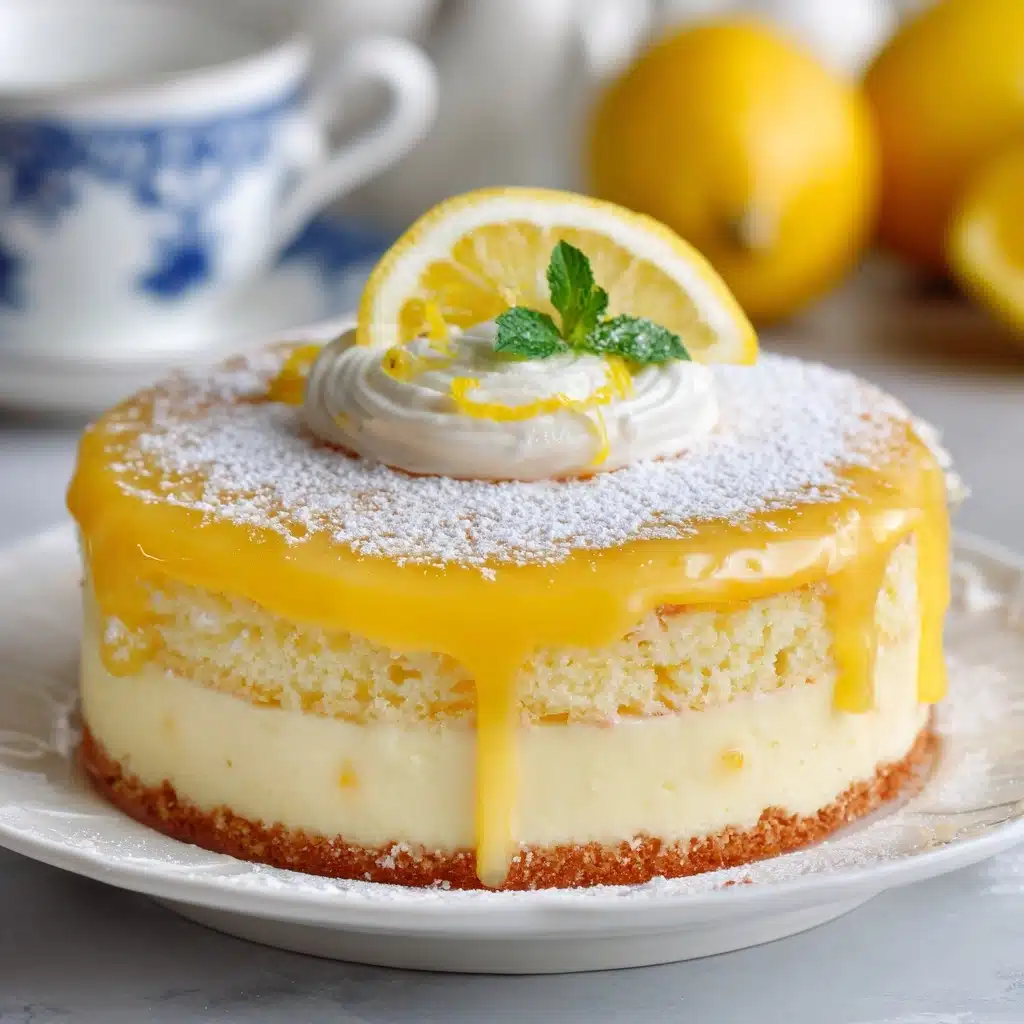 Easy Lemon Custard Cake Recipe - Recipe Image