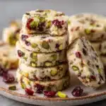 Cranberry Pistachio Shortbread Cookies Recipe