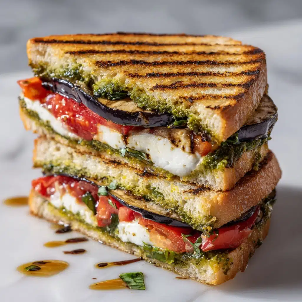 Balsamic Glazed Caprese Panini Supreme Recipe - Recipe Image