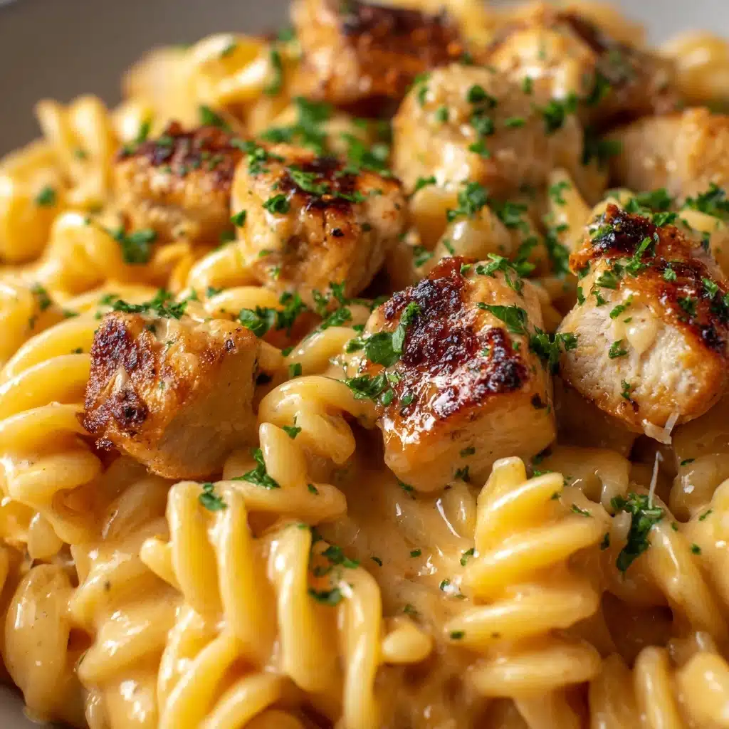 Creamy Smoky White Cheddar Honey Butter Chicken Pasta Skillet Recipe
