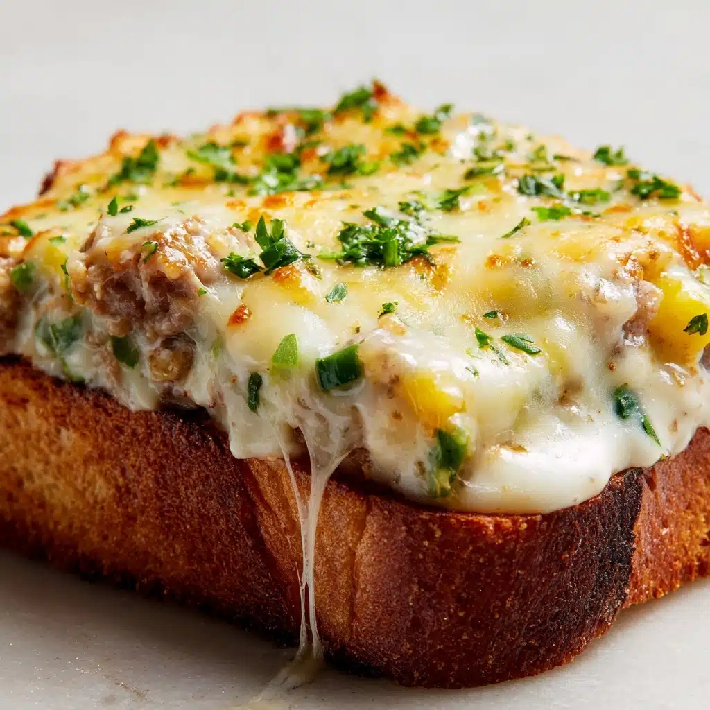 Crispy Cheesy Creamy Tuna Melt Recipe - Recipe Image