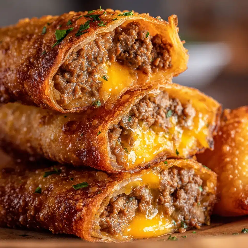 Cheeseburger Egg Rolls Recipe - Recipe Image