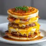 Truffle Butter Cheeseburger Pancake Sliders Recipe