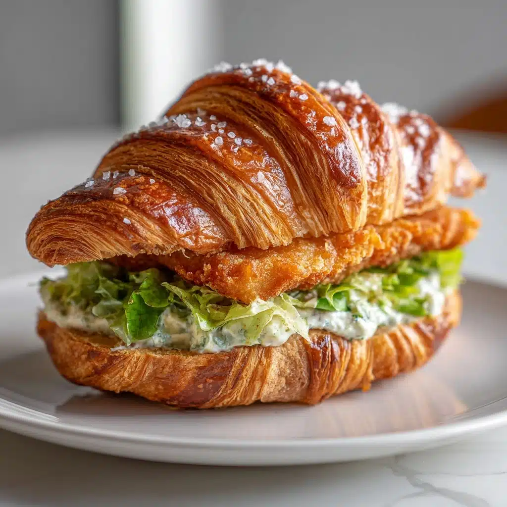 Chicken Caesar Croissant Recipe - Recipe Image