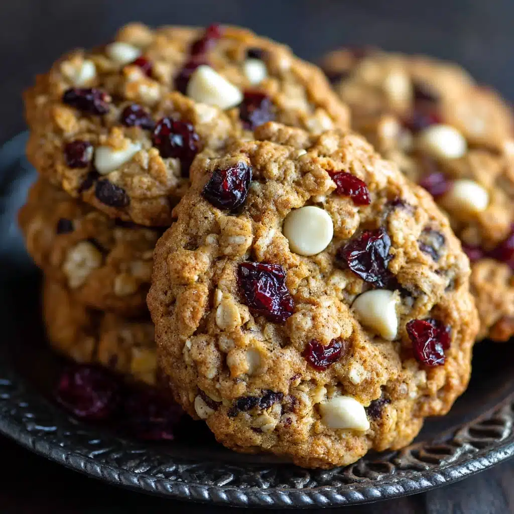 White Chocolate Cranberry Oatmeal Cookies Recipe
