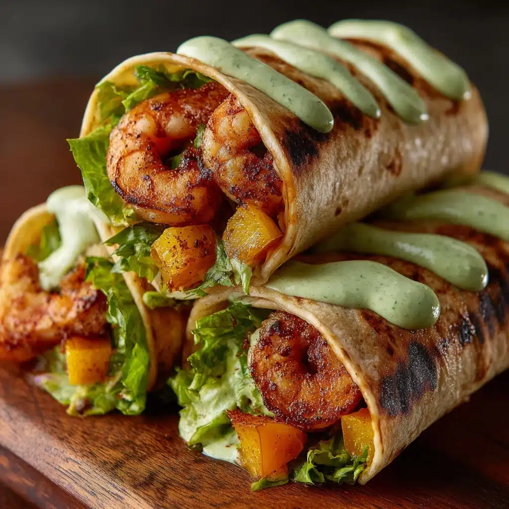 Caesar Shrimp Wraps Recipe - Recipe Image