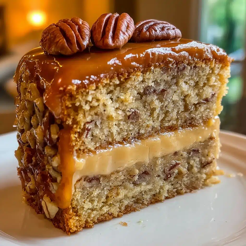 Pecan Caramel Layer Cake Recipe