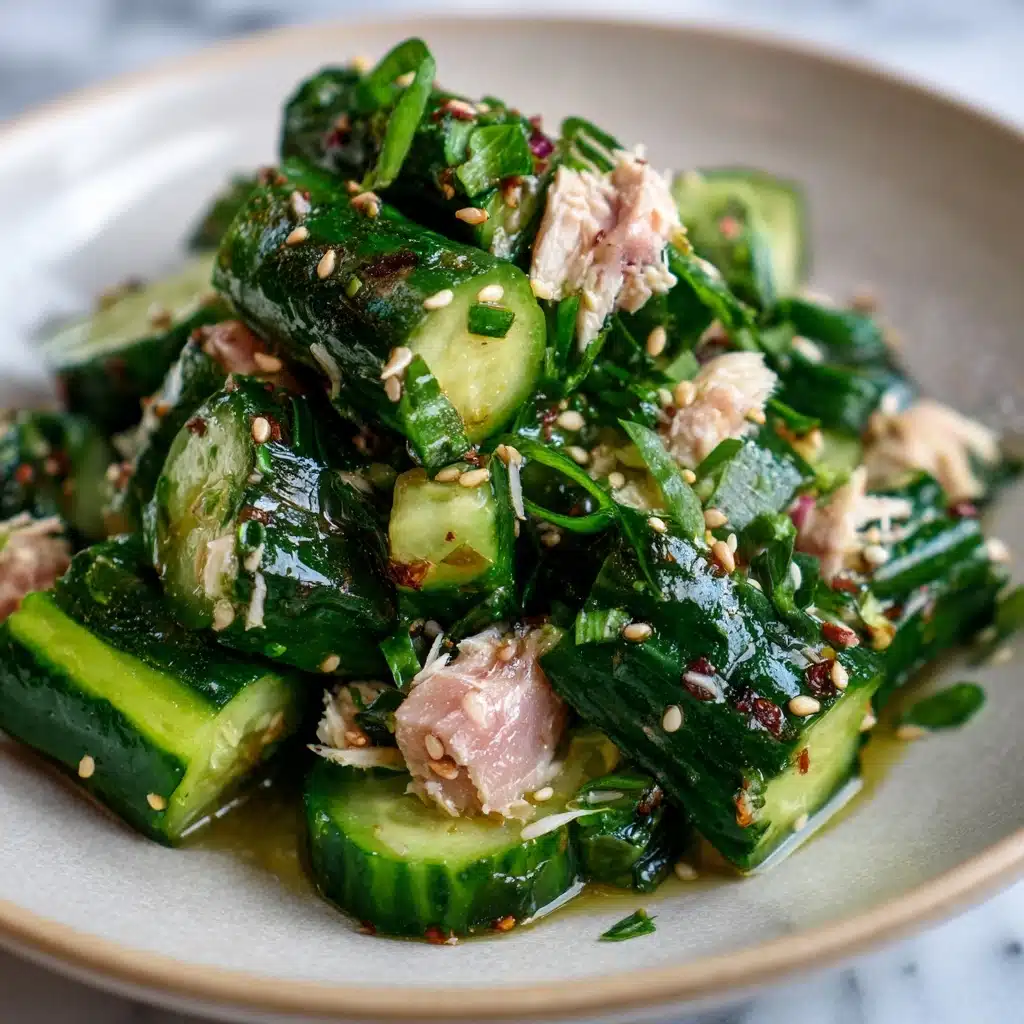 Avocado Tuna Cucumber Salad Recipe - Recipe Image