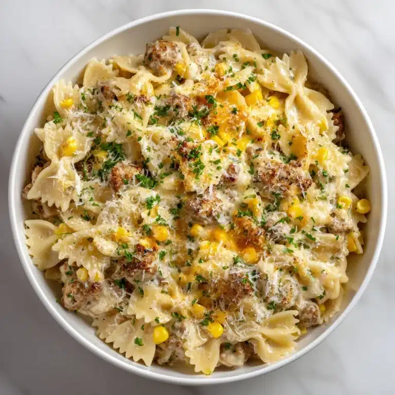 Creamy Ranch Beef and Sweet Corn Bowtie Casserole Recipe