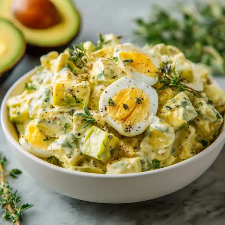 Keto Avocado Egg Salad Recipe