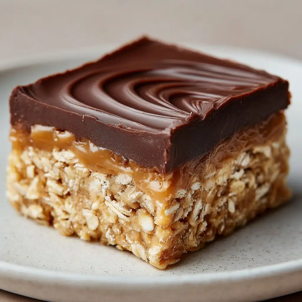 Best No-Bake Chocolate Oatmeal Bars Recipe - Recipe Image