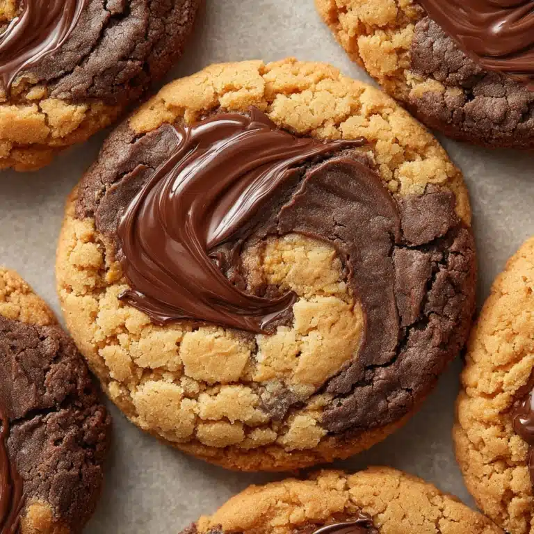 Peanut Butter Brownie Swirl Cookies Recipe