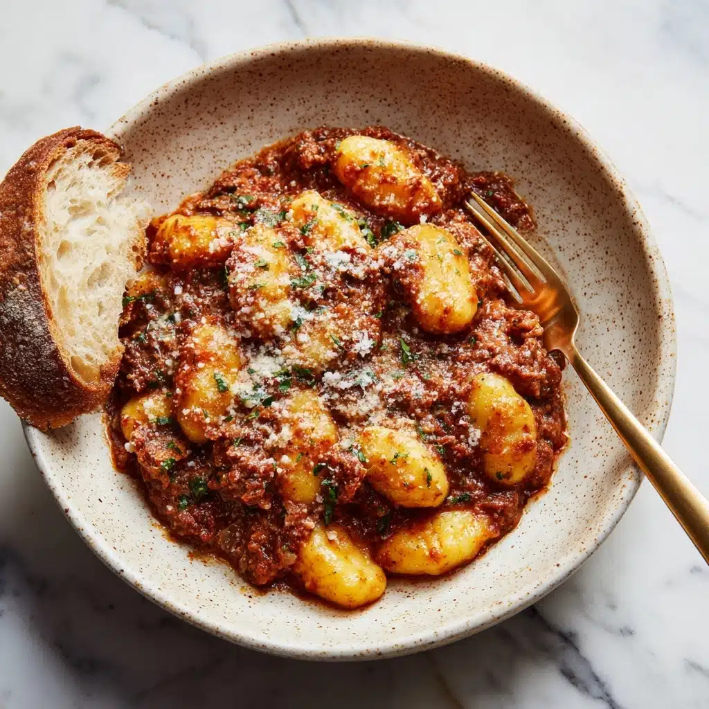 Cozy Gnocchi Bolognese Recipe - Recipe Image