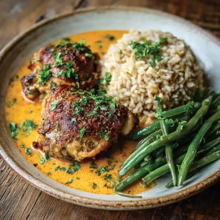 Skillet Chicken in Roasted Red Pepper Sauce Recipe