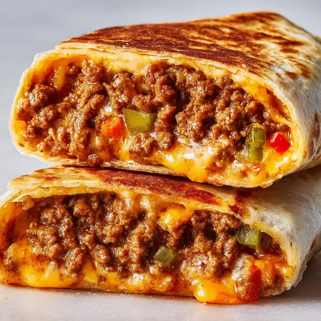 Easy Air Fryer Cheeseburger Wraps Recipe