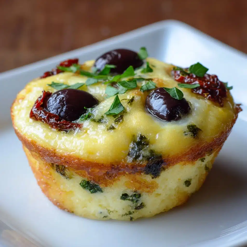 Egg Muffins with Sun-Dried Tomatoes & Kalamata Olives Recipe