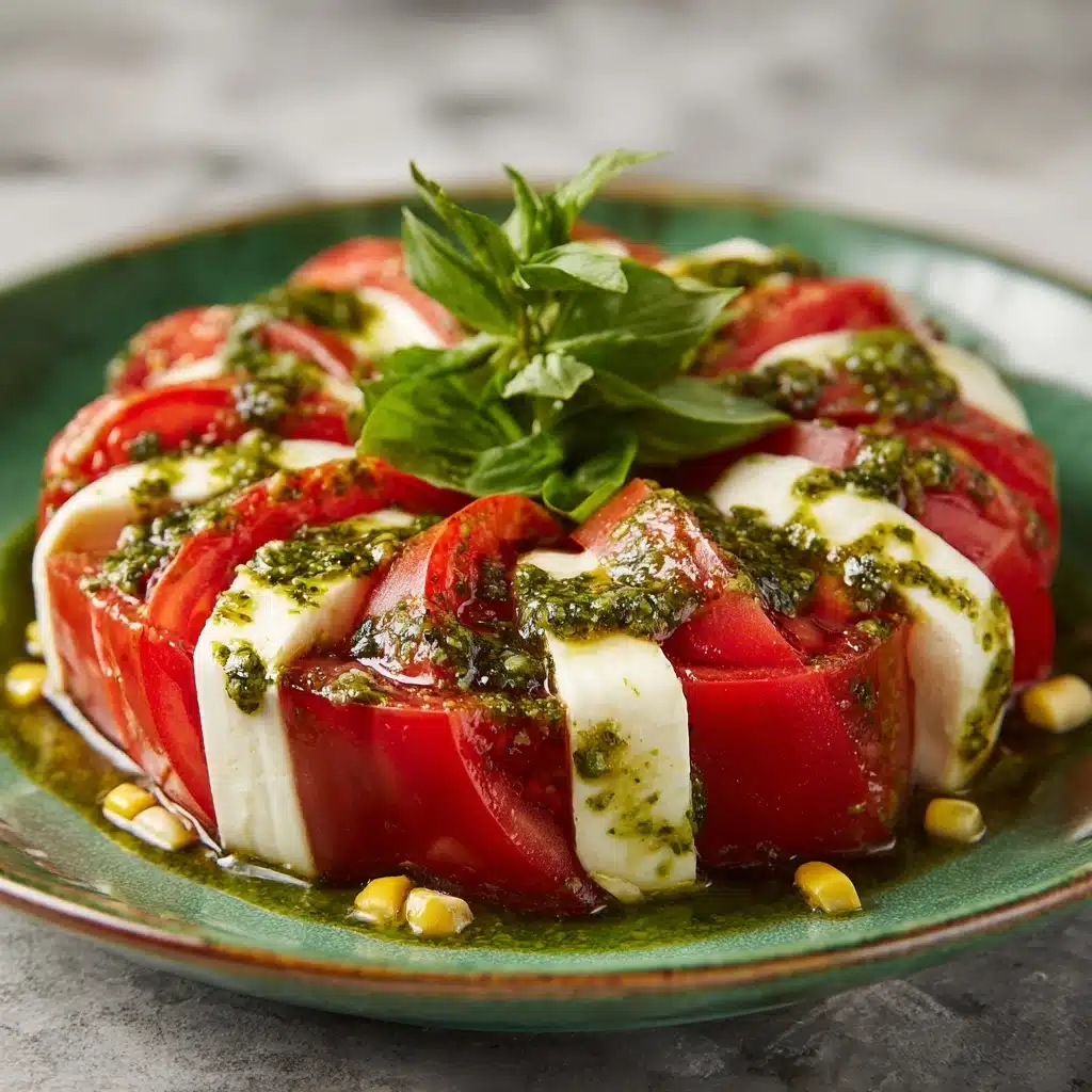 Fresh Corn and Tomato Caprese Salad Recipe - Recipe Image
