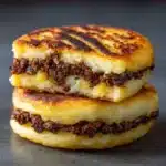 Potato Pancakes with Savory Beef and Cheese Recipe