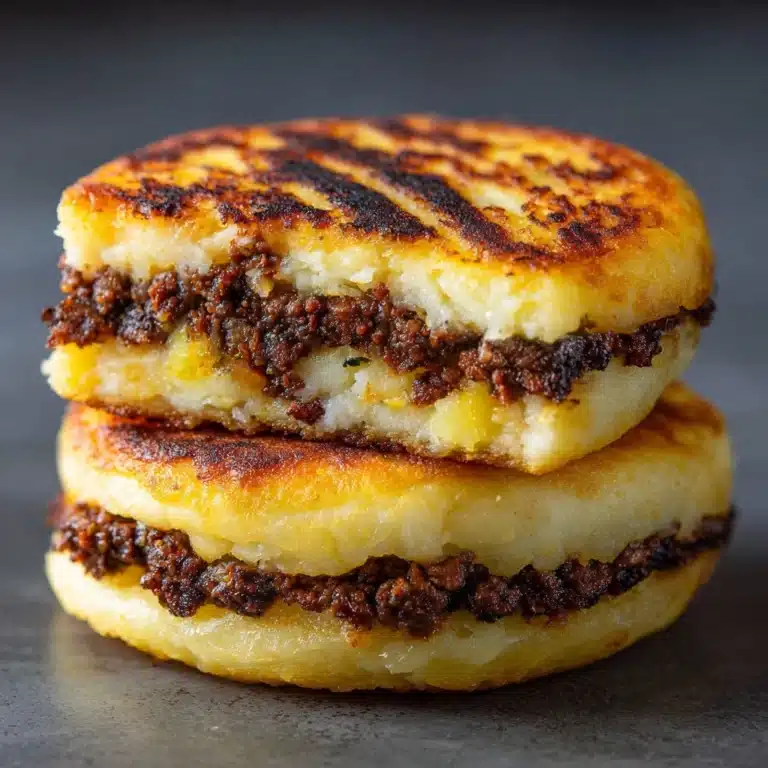 Potato Pancakes with Savory Beef and Cheese Recipe