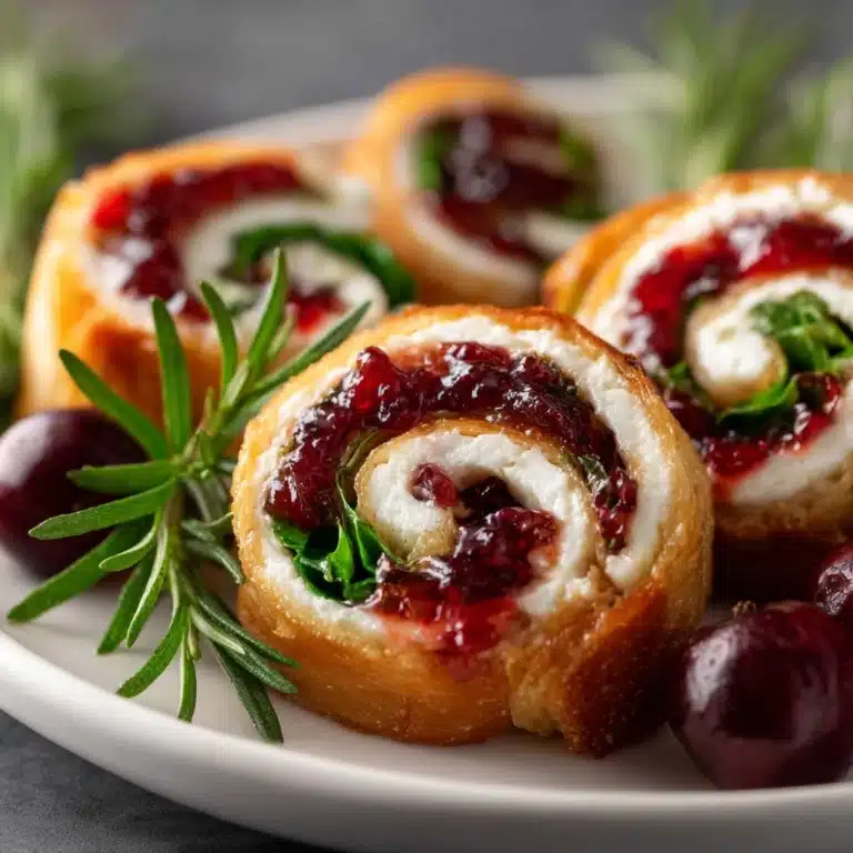 Cranberry Feta Pinwheels with Cream Cheese Recipe