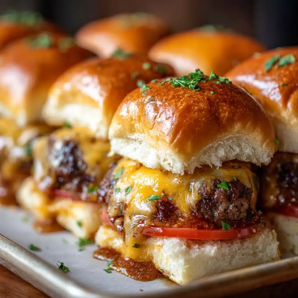 Pull-Apart Cheeseburger Sliders Recipe - Recipe Image