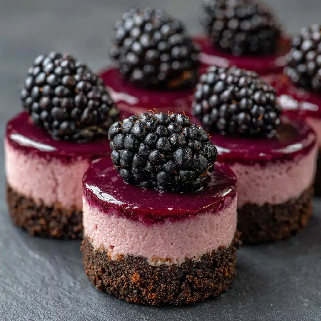 Blackberry Mini Cheesecakes Recipe - Recipe Image