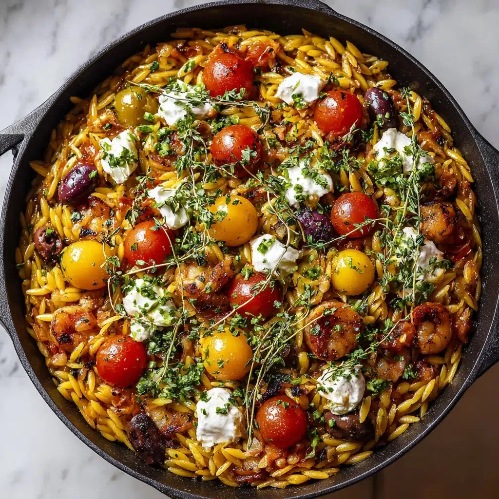 Greek Shrimp with Orzo and Feta Recipe - Recipe Image
