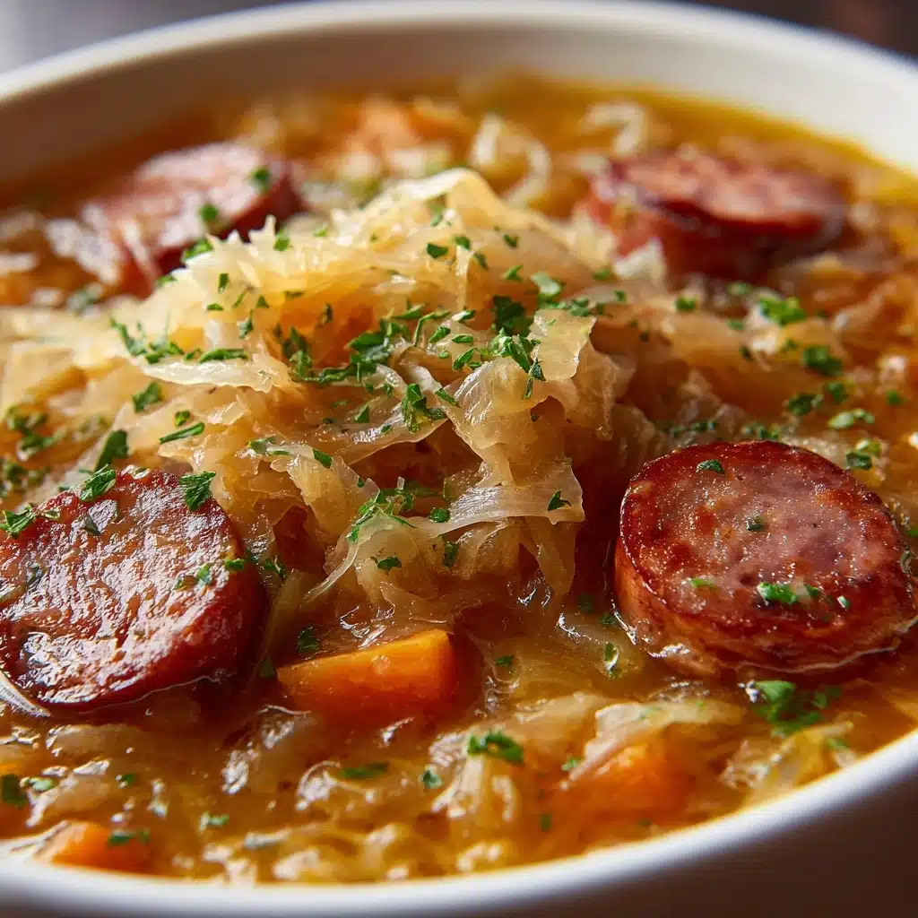 Kielbasa and Sauerkraut Soup Recipe - Recipe Image