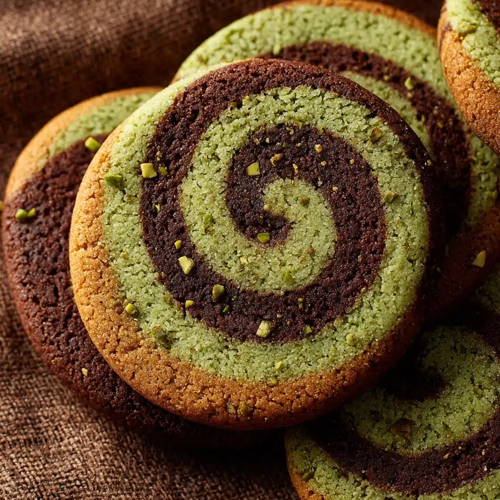 Chocolate Pistachio Pinwheel Cookies Recipe - Recipe Image