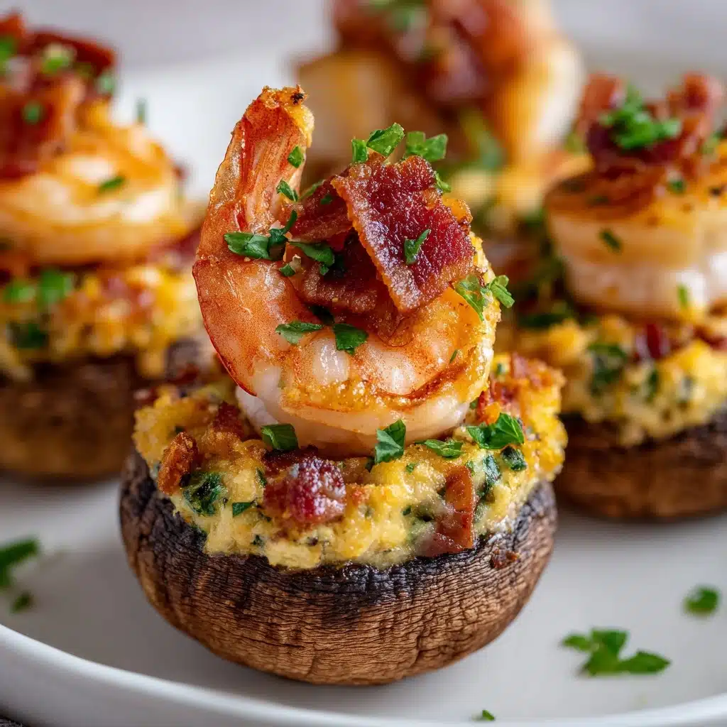 Creamy Shrimp Stuffed Mushrooms Recipe - Recipe Image