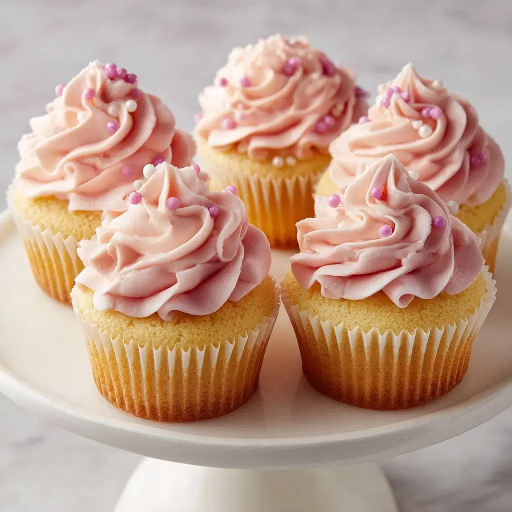 Pink Buttercream Cupcakes Recipe