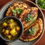Curried Potato Pasties with Quick Coriander Chutney Recipe