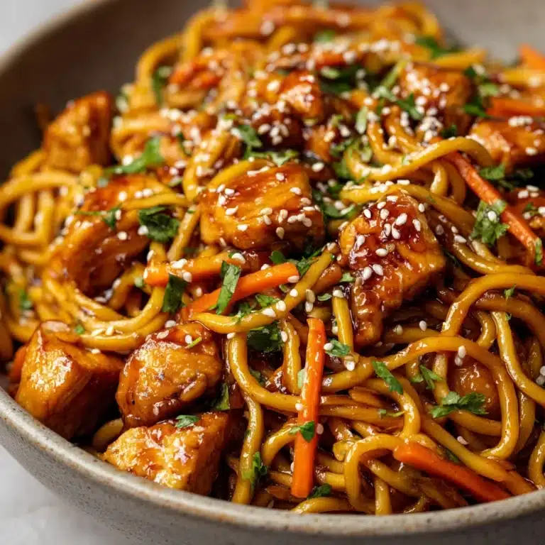 Garlic Chicken Lo Mein Recipe