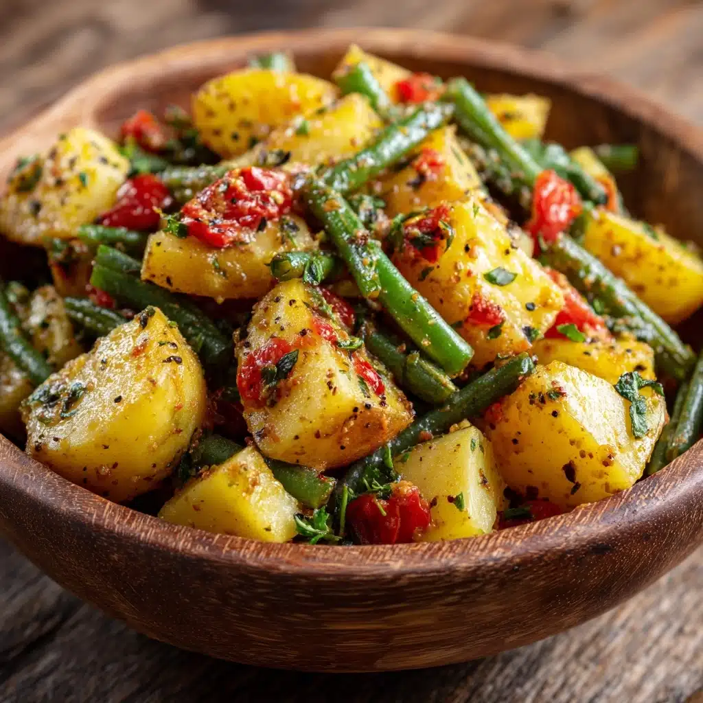Italian Braised Green Beans and Potatoes Recipe - Recipe Image