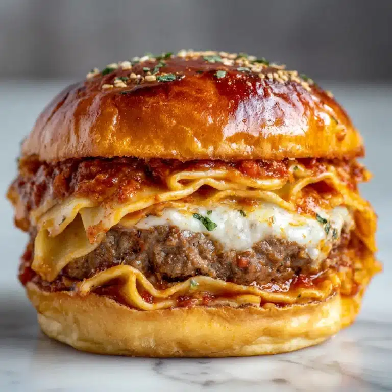 Lasagna Burger: A Delicious Fusion of Two Favorites Recipe