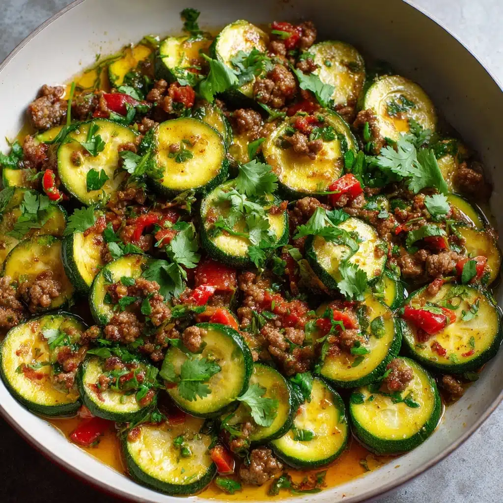 Mexican Zucchini and Ground Beef Skillet Recipe