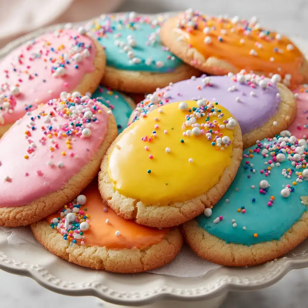 Easter Egg Sugar Cookies Recipe - Recipe Image