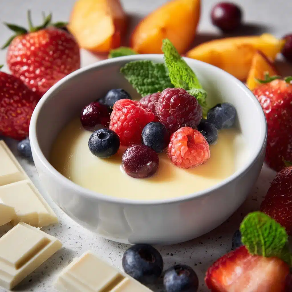 Vanilla Pudding with Fresh Fruit Recipe - Recipe Image