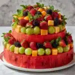 Fresh Fruit Watermelon Cake Recipe
