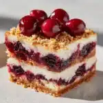Christmas Cherry Cheesecake Bars Recipe