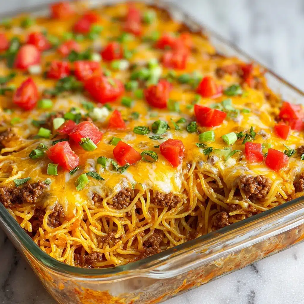 Taco Spaghetti Casserole Recipe - Recipe Image