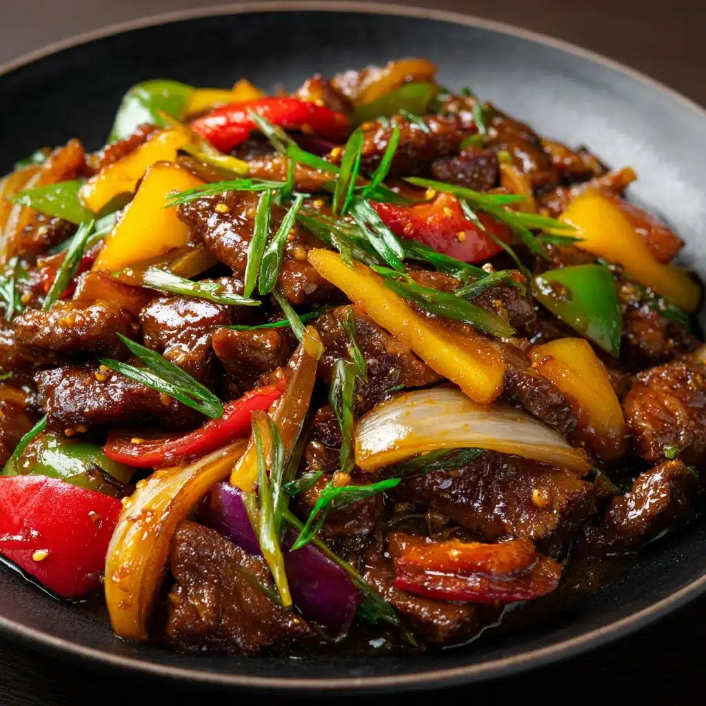 Sizzling Chinese Pepper Steak with Onions Recipe