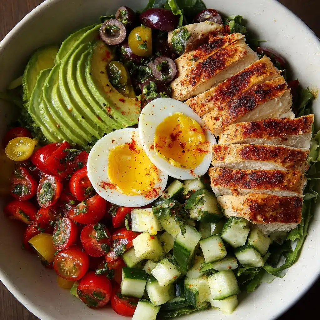 High-Protein Avocado Chicken Salad with Egg Recipe