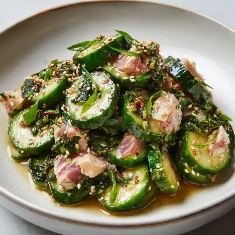 Avocado Tuna Cucumber Salad Recipe