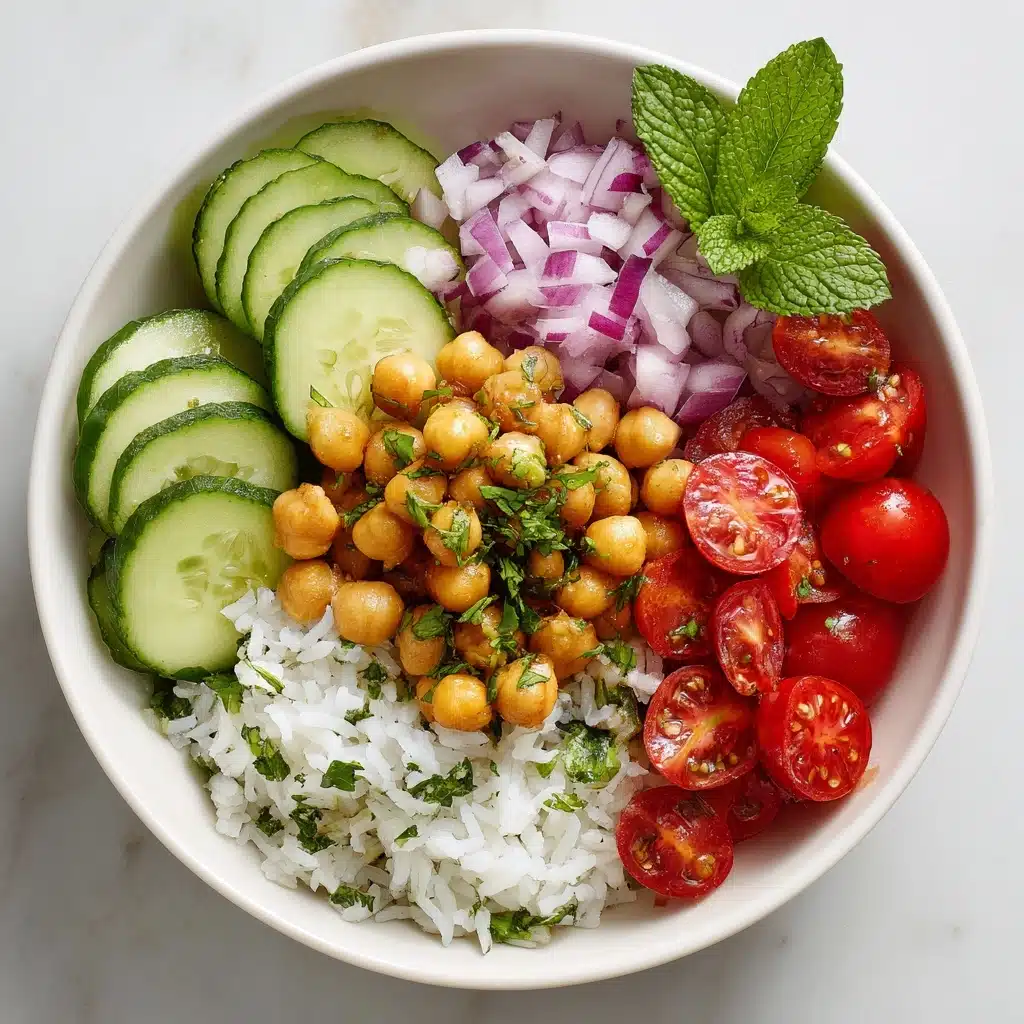 Mediterranean Chickpea Bowls with Tahini Sauce Recipe - Recipe Image