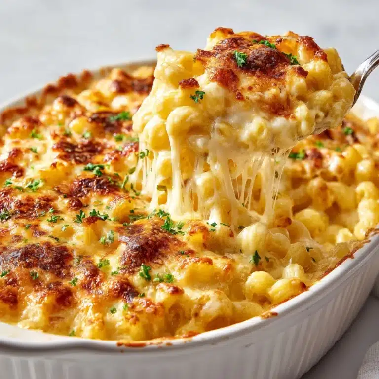 Three-Cheese Baked Macaroni Recipe