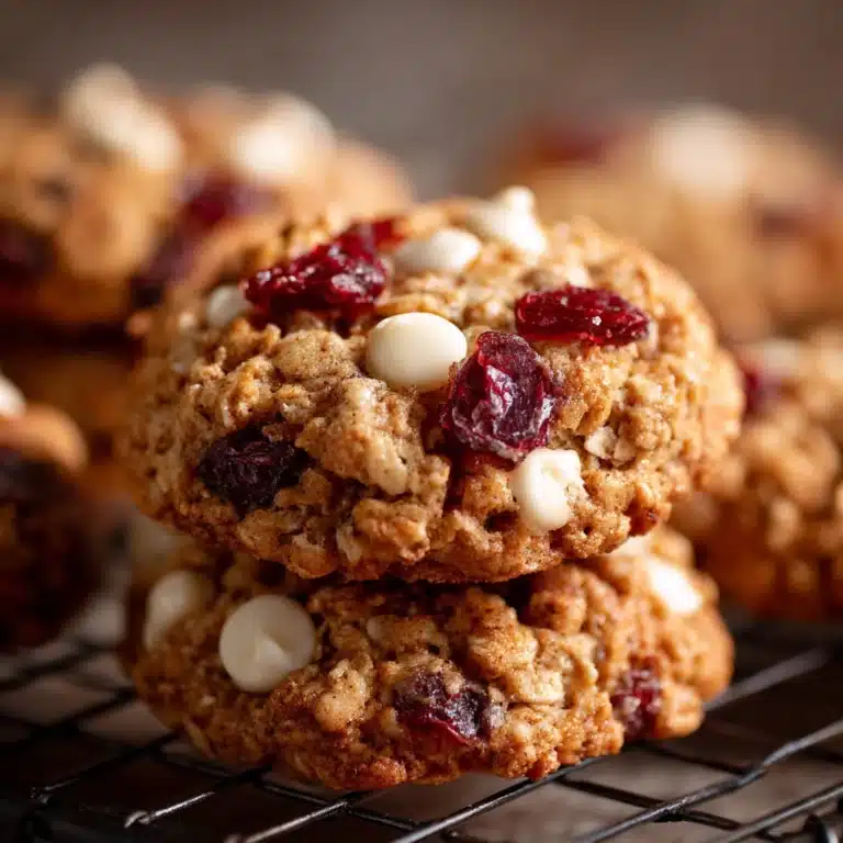 White Chocolate Oatmeal Cranberry Cookies Recipe