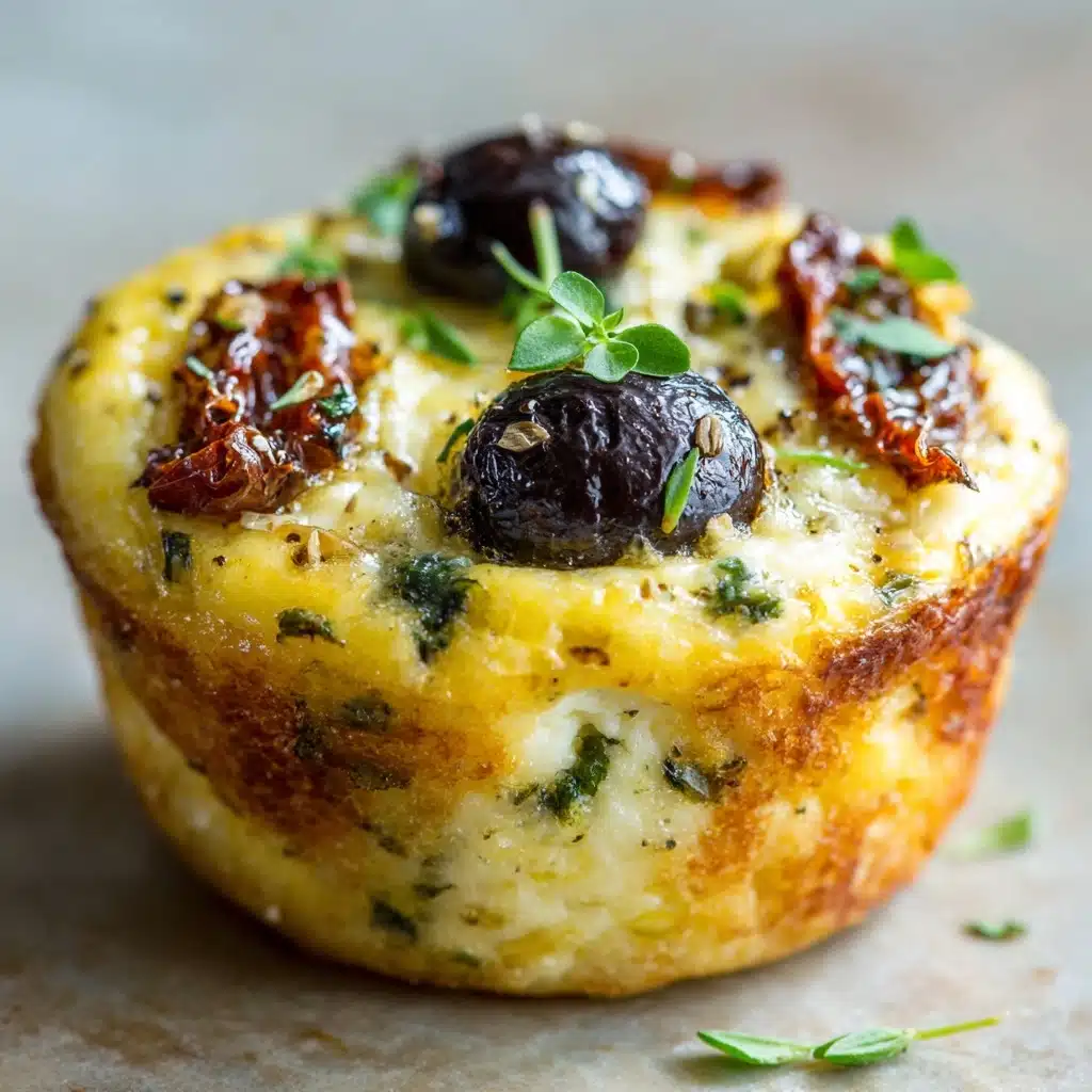 Egg Muffins with Sun-Dried Tomatoes & Kalamata Olives Recipe - Recipe Image