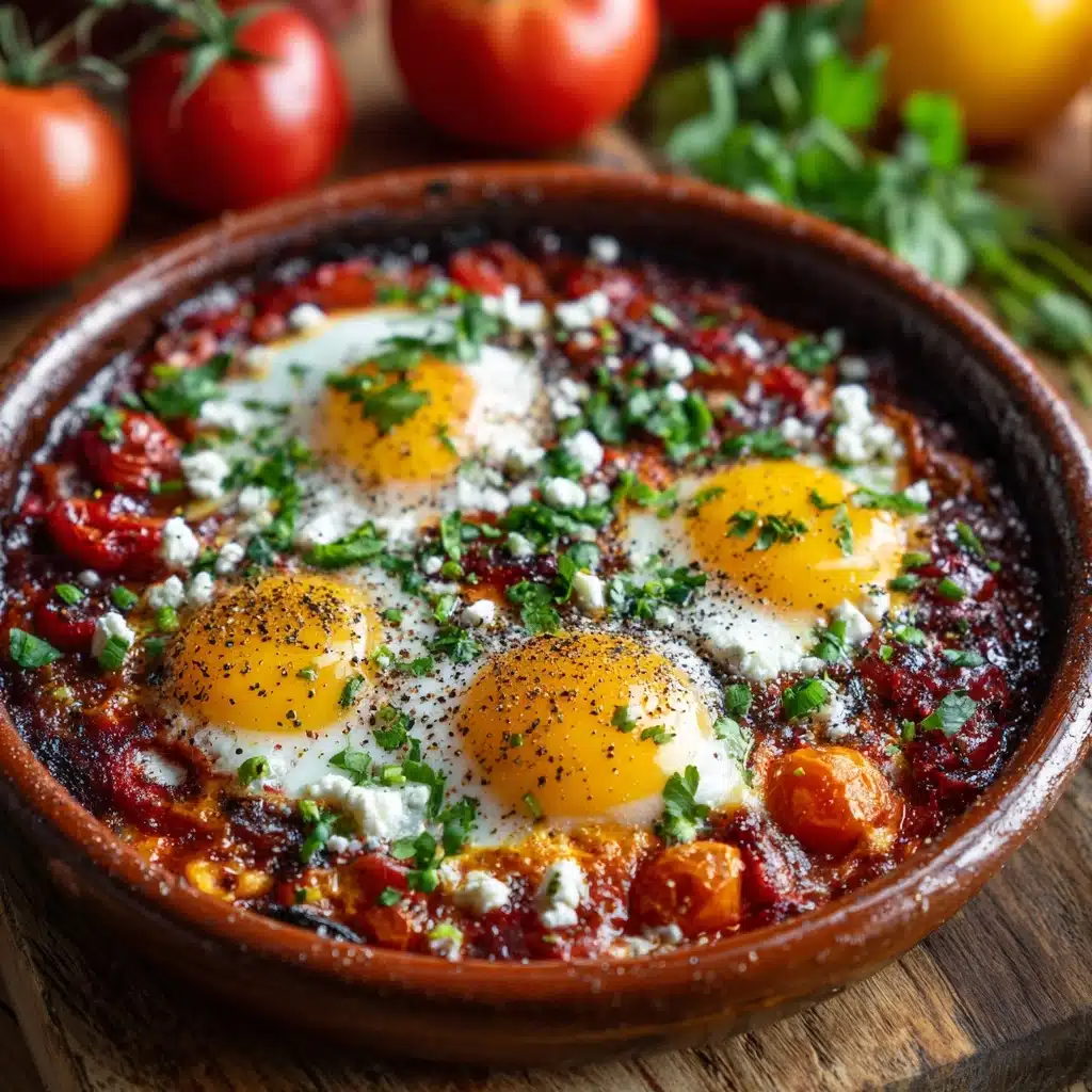 Mediterranean Baked Feta Eggs Recipe